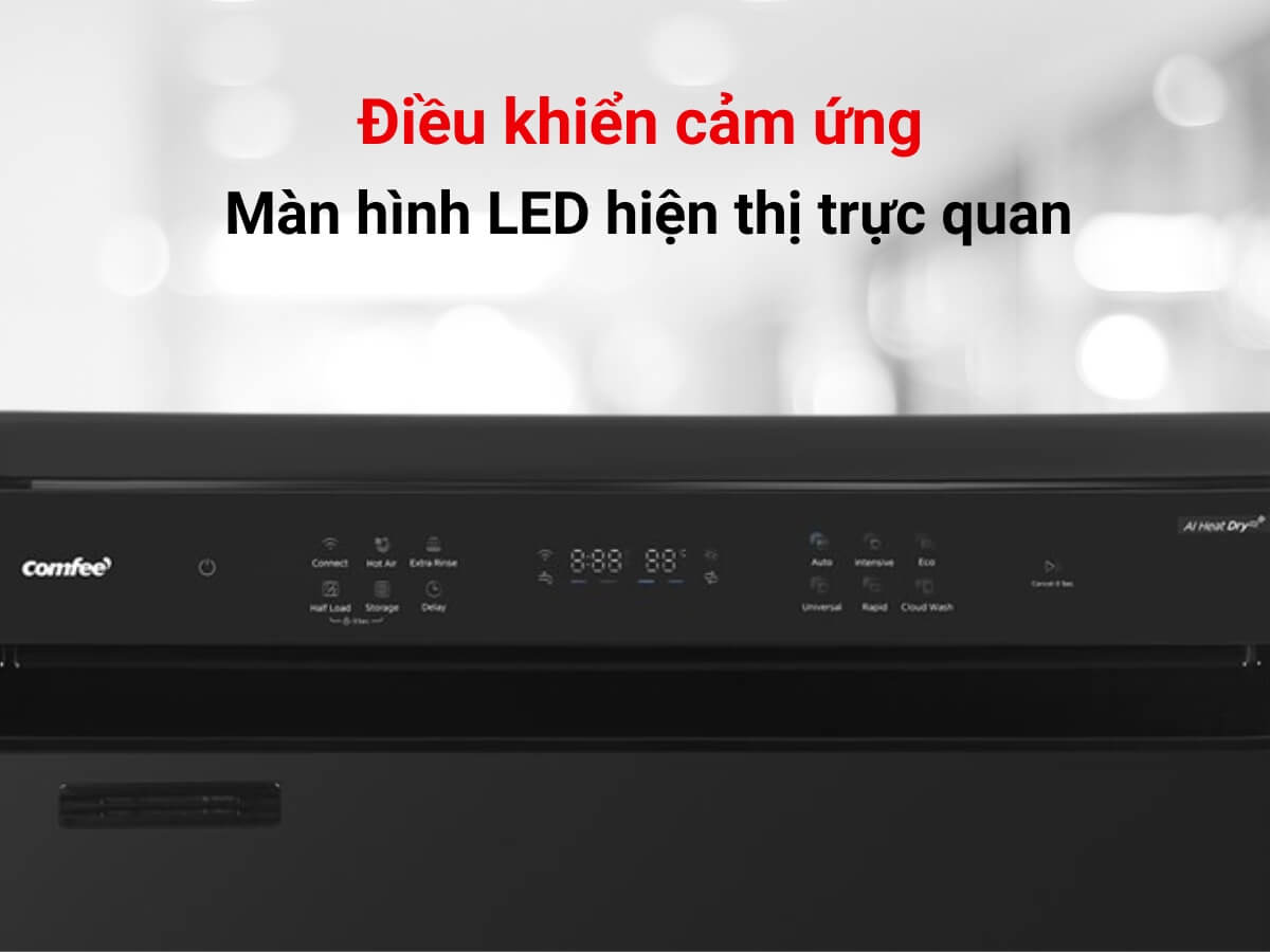 máy rửa chén comfee cdwef1401hb-w-vn