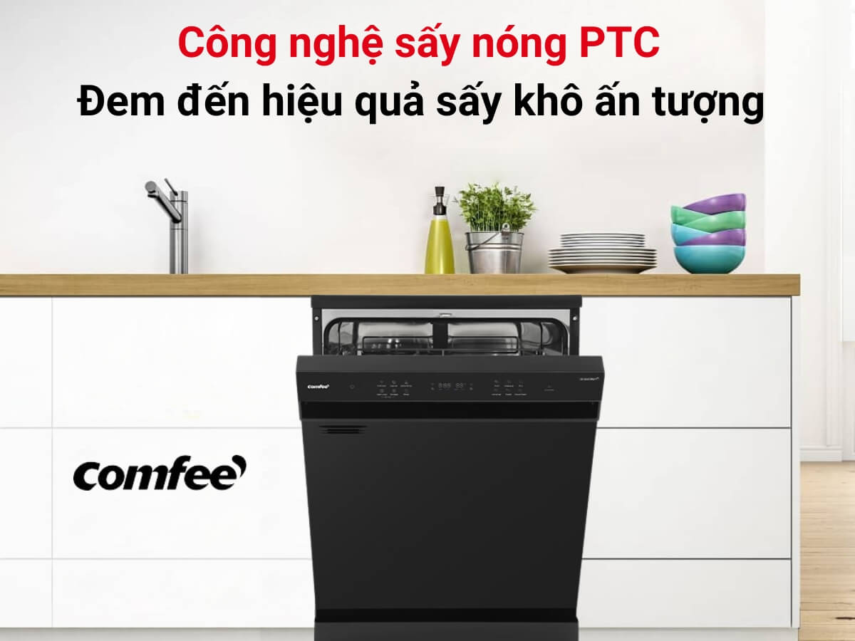 máy rửa chén comfee cdwef1401hb-w-vn