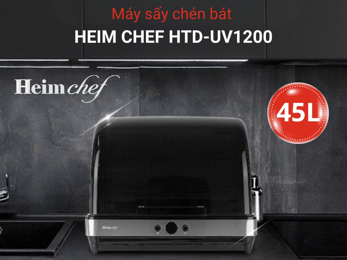 máy sấy chén bát heim chef htd-uv1200