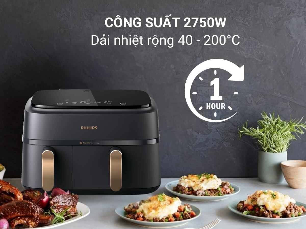 nồi chiên không dầu philips na35200