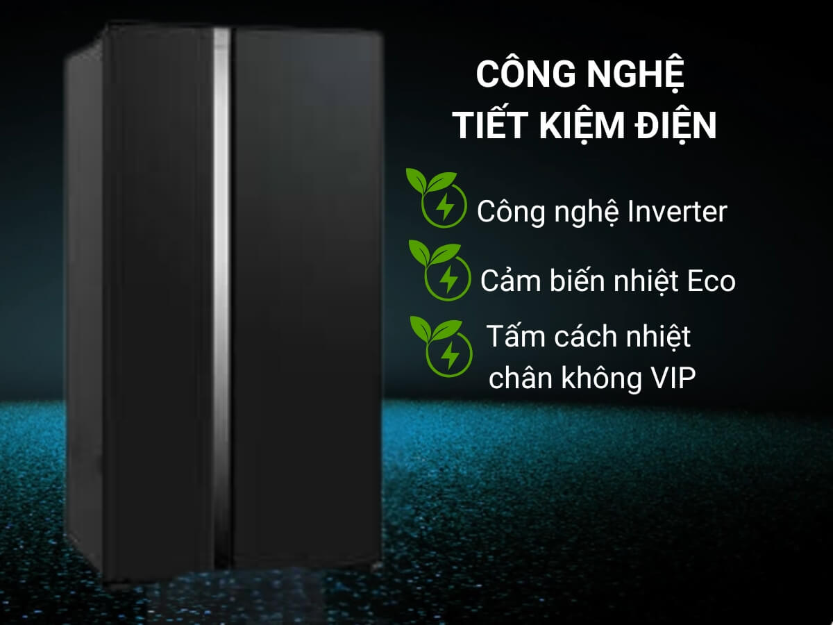 tủ lạnh hitachi r-s800pgv0 gbk inverter 595l