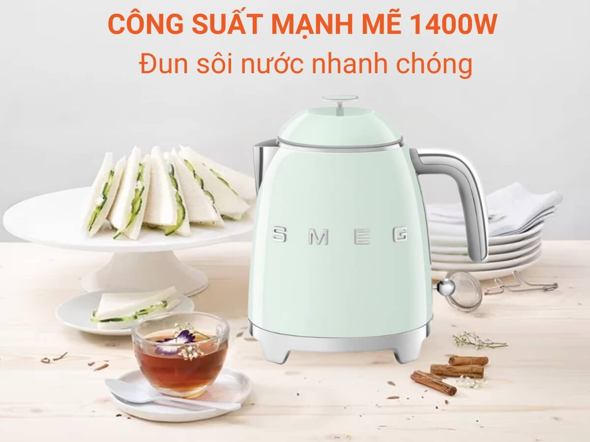ấm siêu tốc smeg klf05pgeu