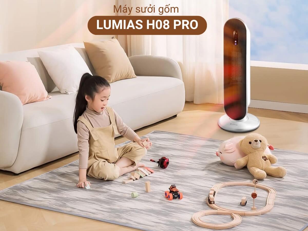 máy sưởi gốm lumias h08 pro