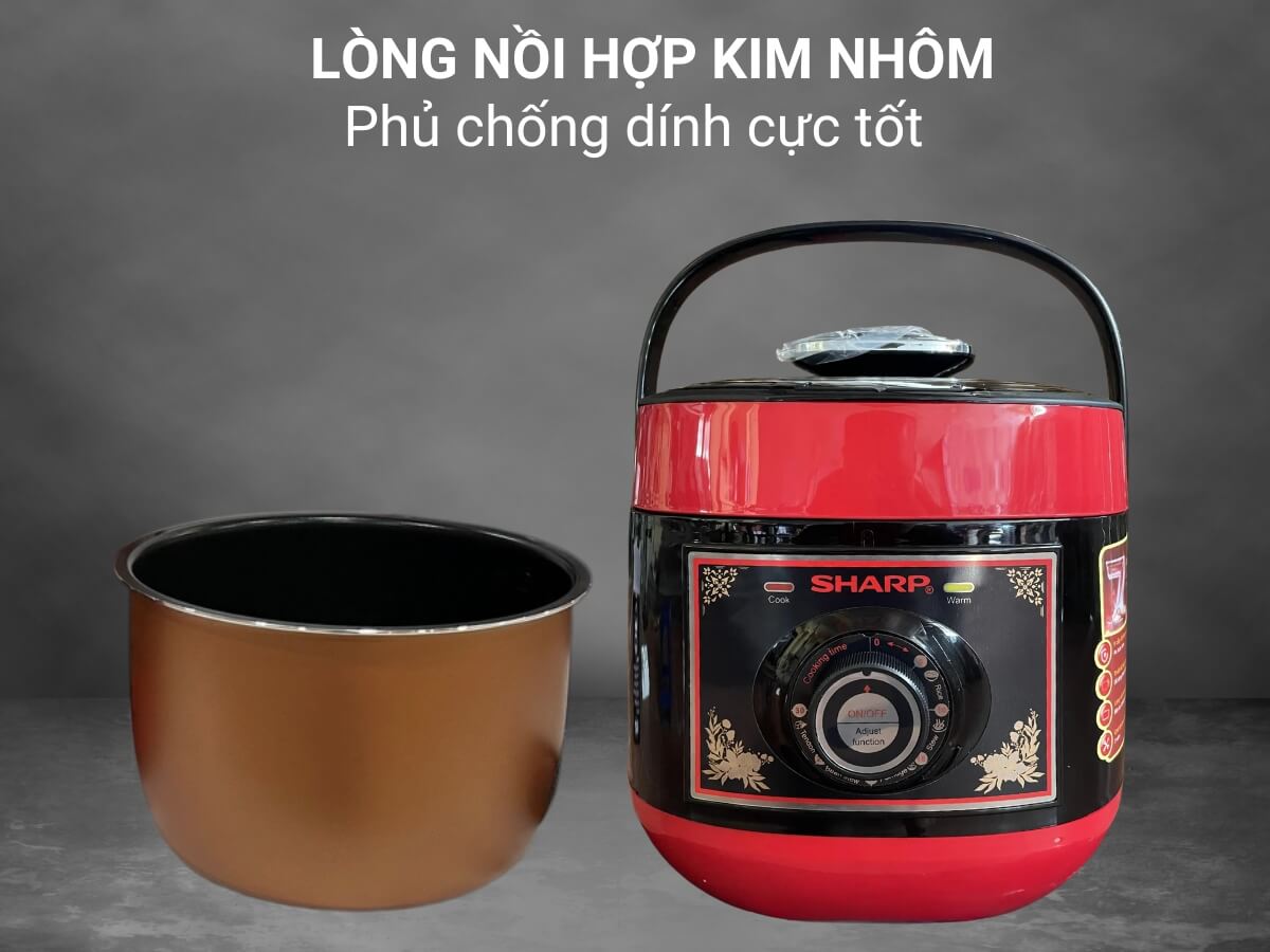 nồi áp suất điện sharp ks-132