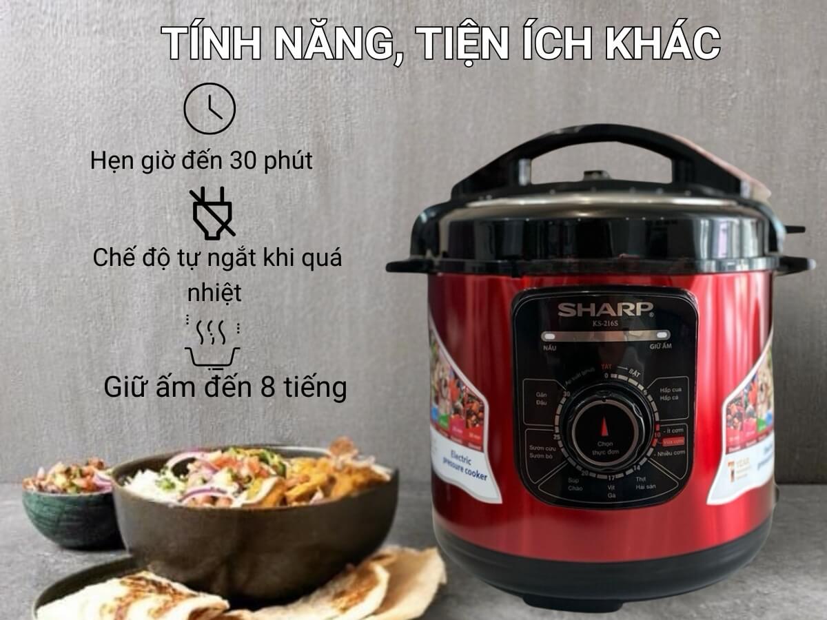 nồi áp suất điện sharp ks-216s