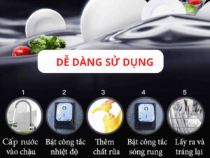 Máy rửa chén công nghiệp Rollmax RMU-2000SD Máy rửa chén công nghiệp Rollmax RMU-2000SD