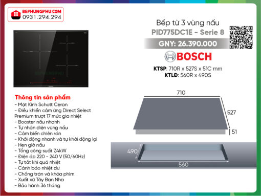 Bếp từ Bosch PID775DC1E