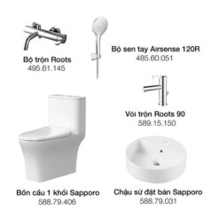 Bộ Bồn Cầu Hafele Sapporo Gói K (732.19.764)