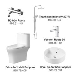 Bộ Bồn Cầu Hafele Sapporo Gói I (732.19.763)