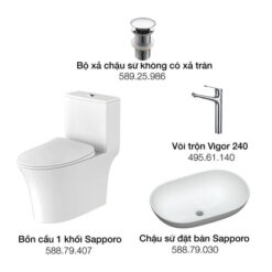 Bộ Bồn Cầu Hafele Sapporo Gói A (732.05.625)