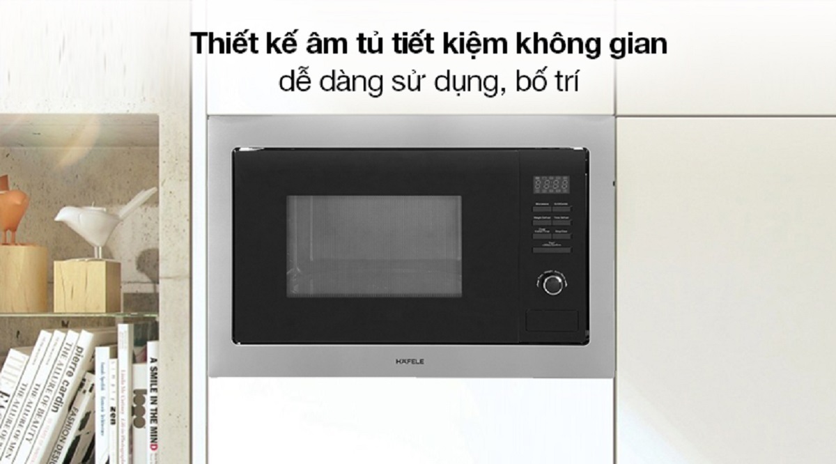 Lò vi sóng tích hợp nướng Hafele HM-B38A (535.34.000) có thiết kế âm tủ, dễ dàng bố trí
