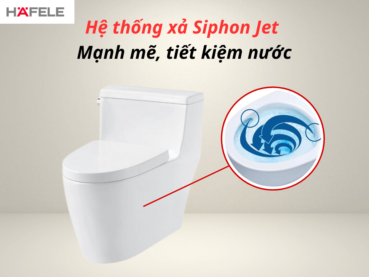 Bồn cầu một khối Hafele Iconic (588.79.401)
