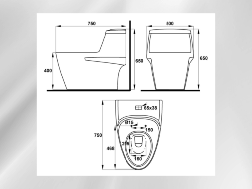 Bồn cầu một khối Hafele Iconic (588.79.400)