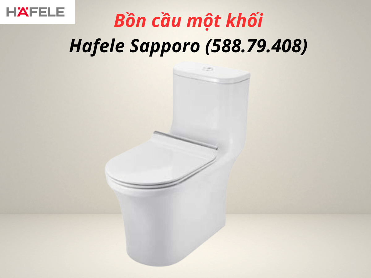 Bồn cầu một khối Hafele Sapporo (588.79.408)