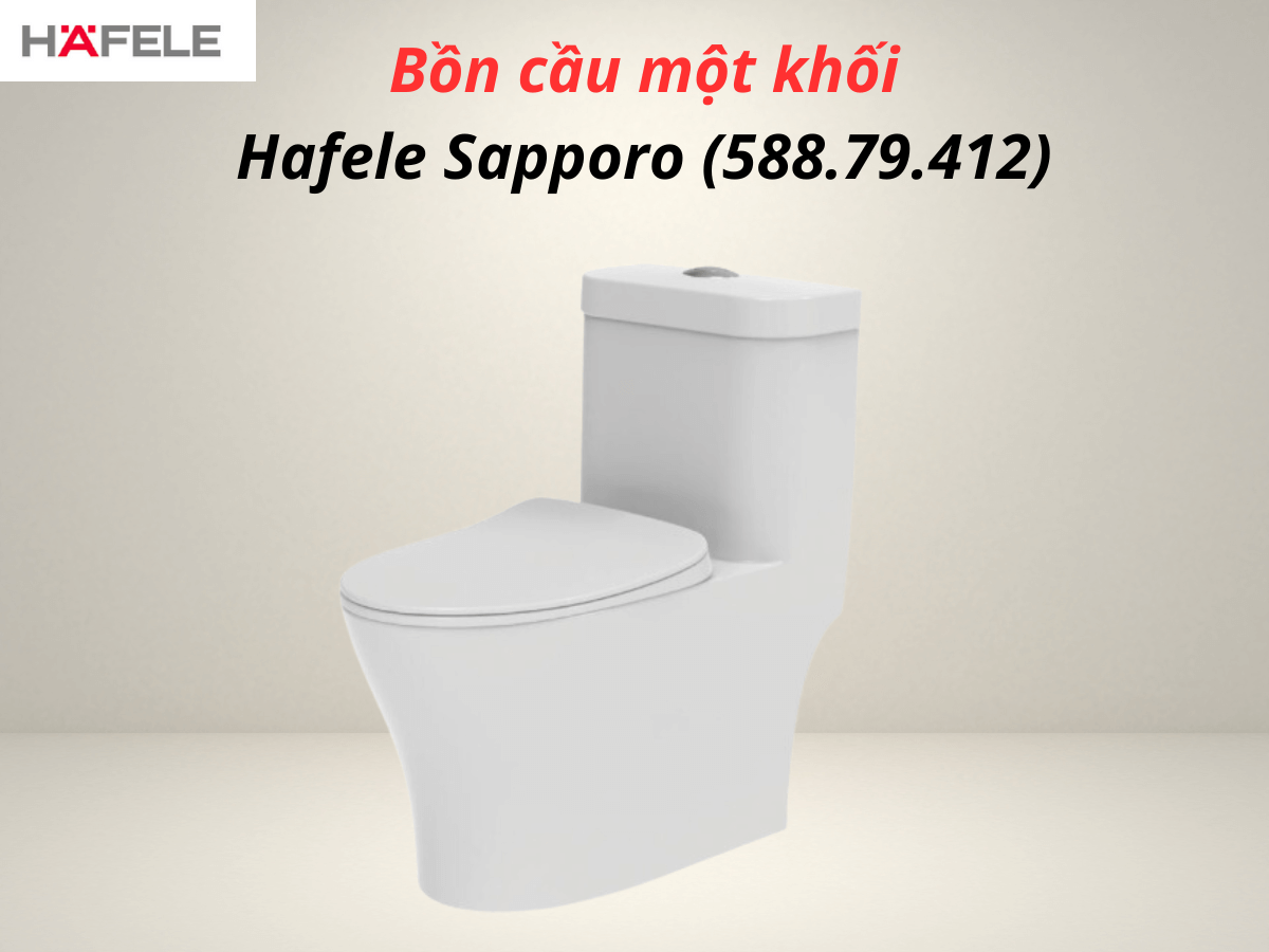 bồn cầu một khối Hafele Sapporo (588.79.412)