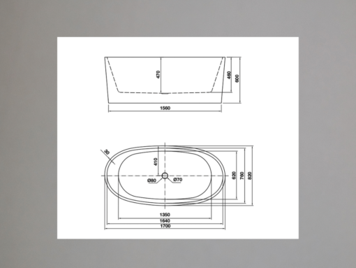Bồn tắm Hafele Nagoya 1700 (588.99.620)