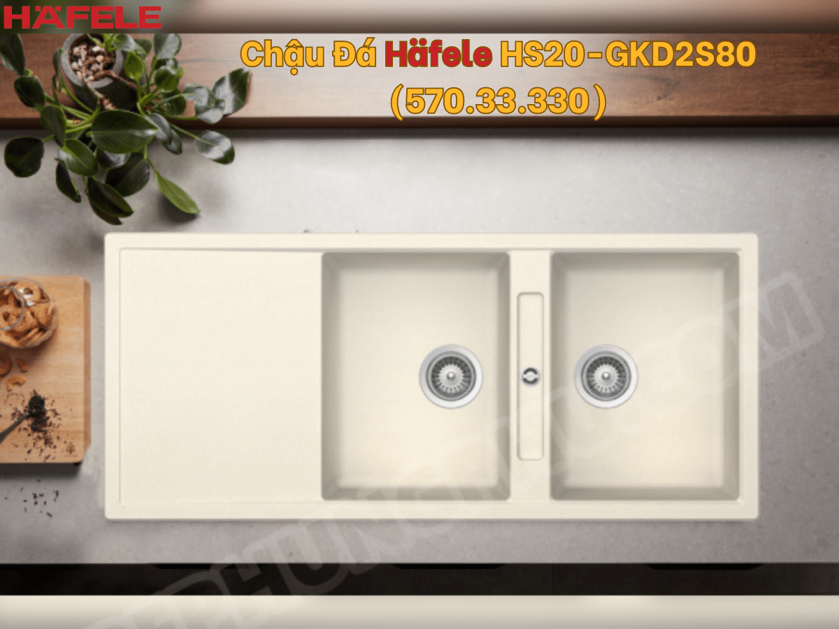 Chậu Đá Häfele HS20-GKD2S80 (570.33.430)