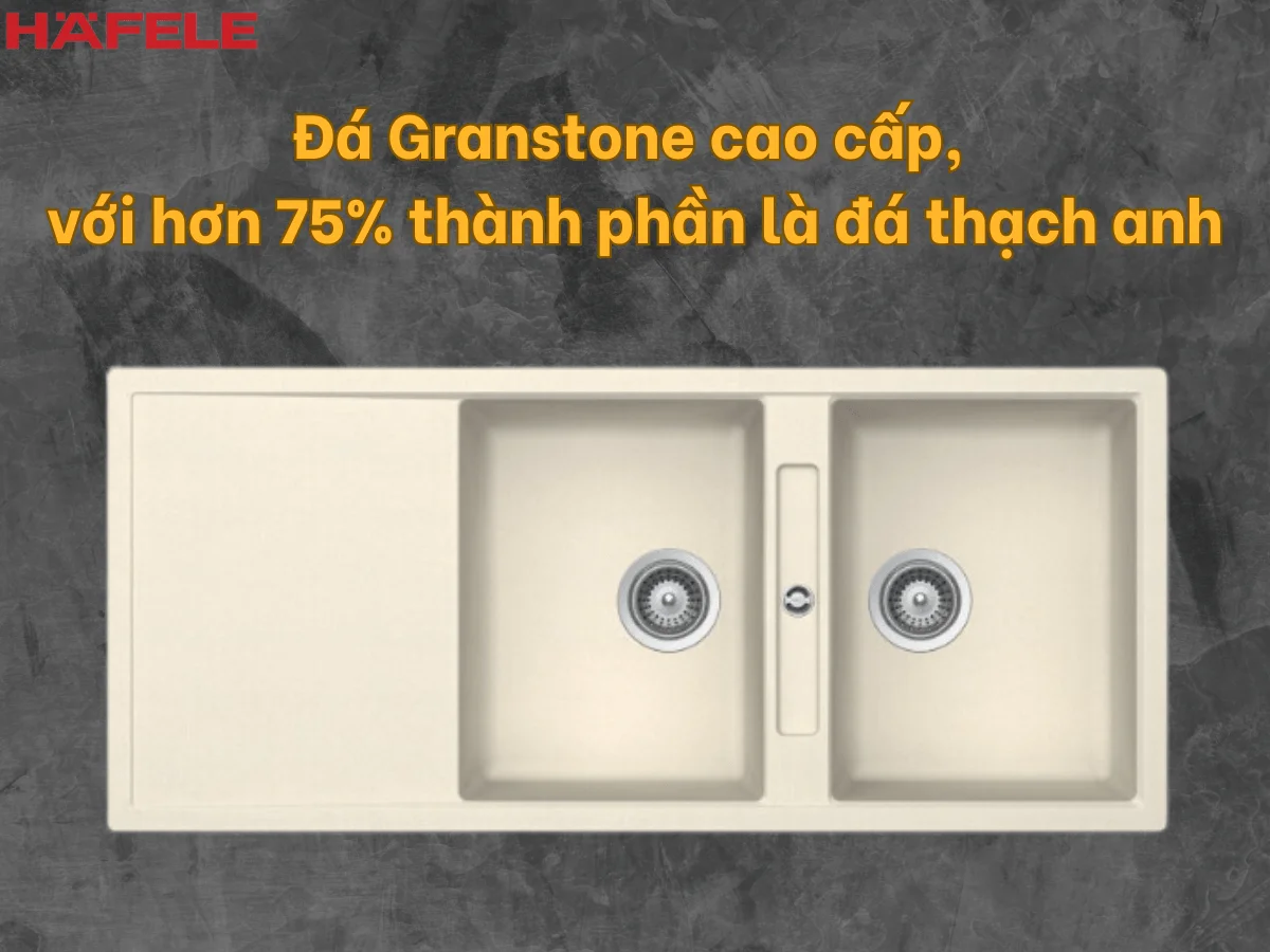 Chậu Đá Häfele HS20-GKD2S80 (570.33.430)