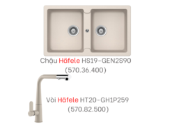 Combo chậu vòi rửa Hafele 4 (570.36.409)
