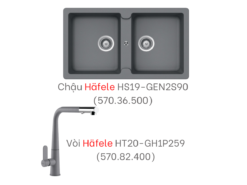 Combo chậu vòi rửa Häfele 6 (570.36.507)