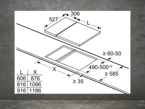 Bếp từ Domino Bosch PIB375FB1E