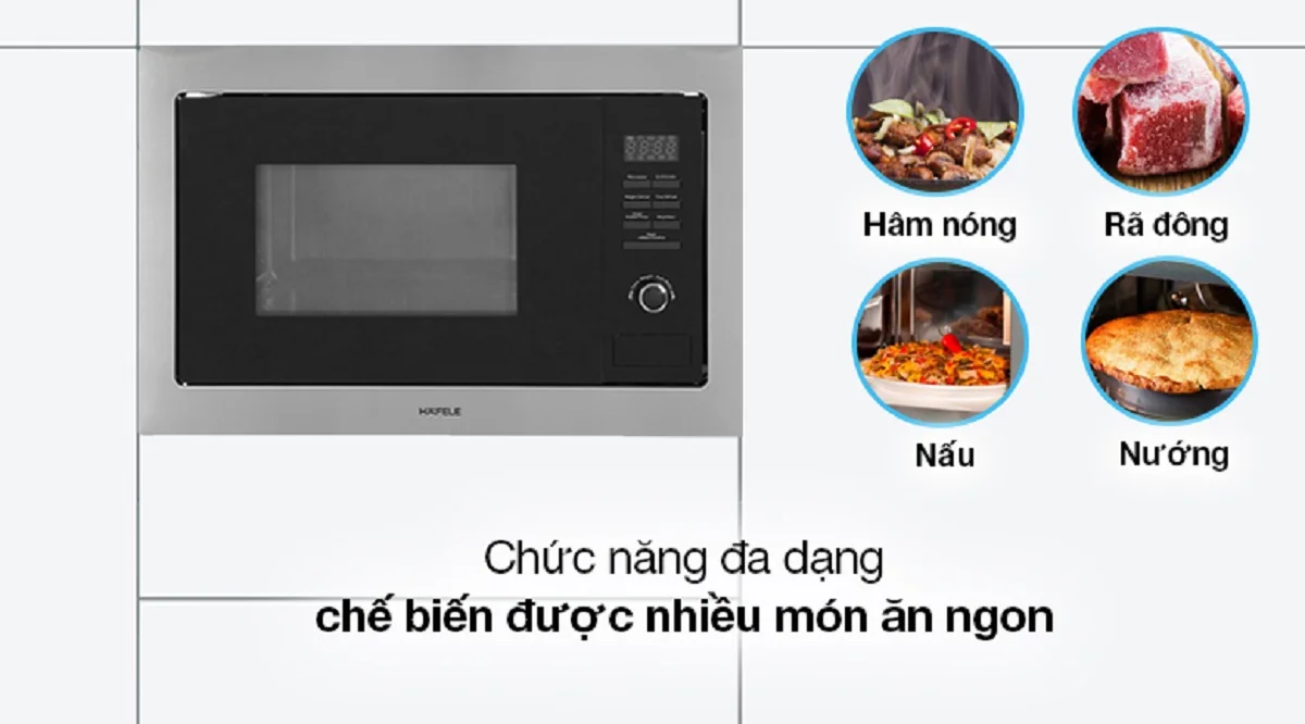 Lò vi sóng tích hợp nướng Hafele HM-B38A (535.34.000) có chương trình đa dạng