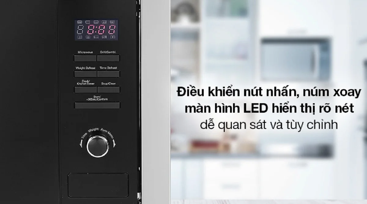 Bảng điều khiển lò vi sóng tích hợp nướng Hafele HM-B38A (535.34.000) 