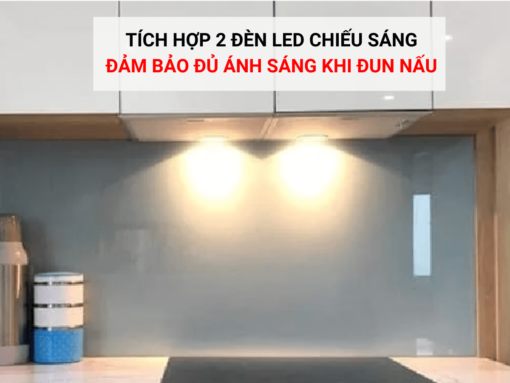 Tích hợp 2 đèn Led chiếu sáng