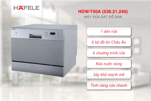 Máy Rửa Bát HAFELE 55CM HDW-T50A