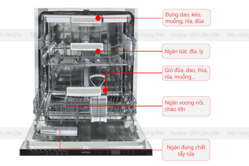 Máy Rửa Bát Âm Tủ Hafele HDW-FI60D