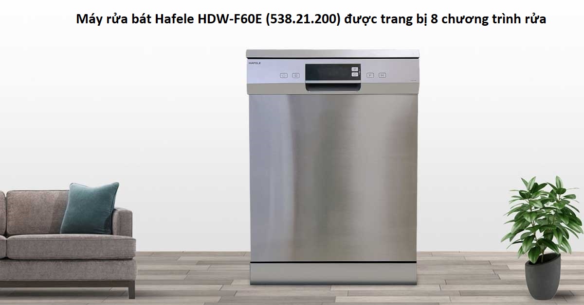 Máy Hafele HDW-F60E có chương trình rửa đa dạng
