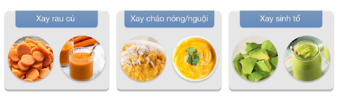 3 chức năng xay
