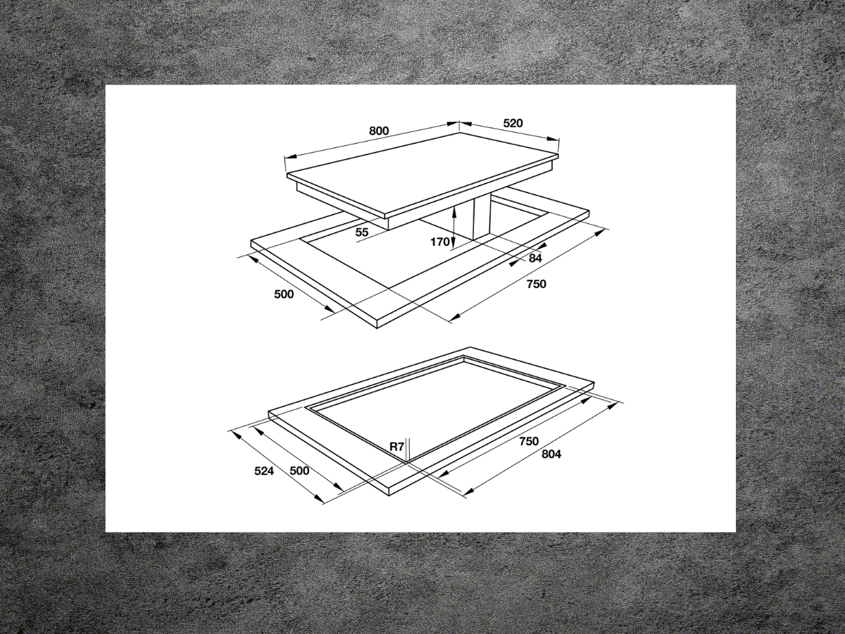 Bếp điện từ kết hợp hút mùi Hafele HC-IHH80A (539.66.698)