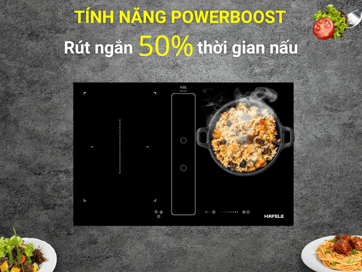 Bếp điện từ kết hợp hút mùi Hafele HC-IHH80A (539.66.698)