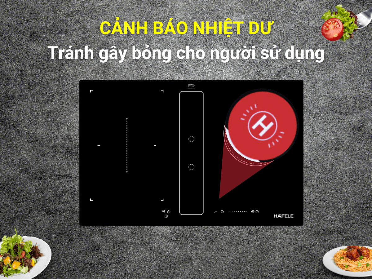 Bếp điện từ kết hợp hút mùi Hafele HC-IHH80A (539.66.698)