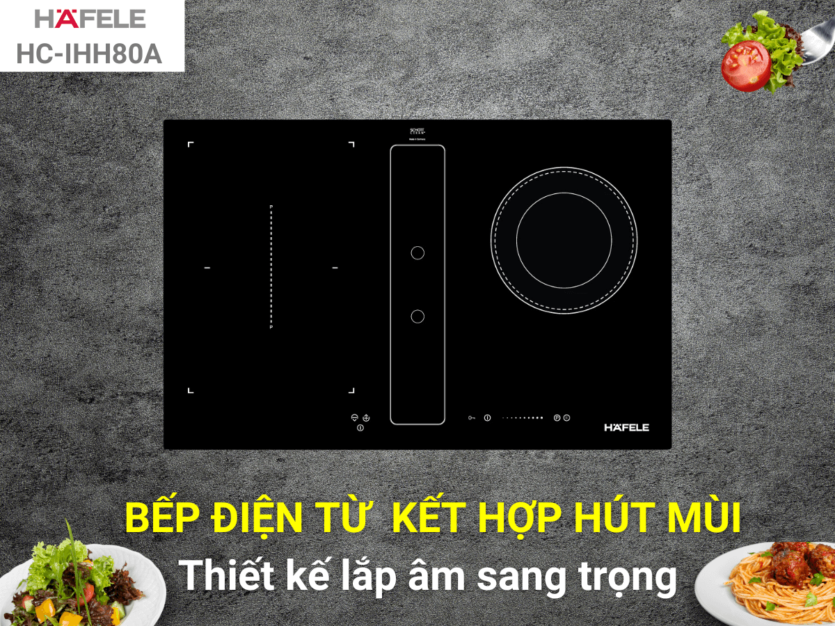 Bếp điện từ kết hợp hút mùi Hafele HC-IHH80A (539.66.698)