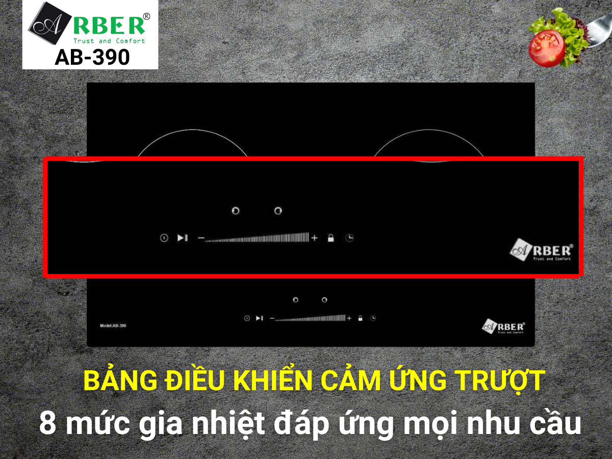 Bếp từ 2 vùng nấu Arber AB-390