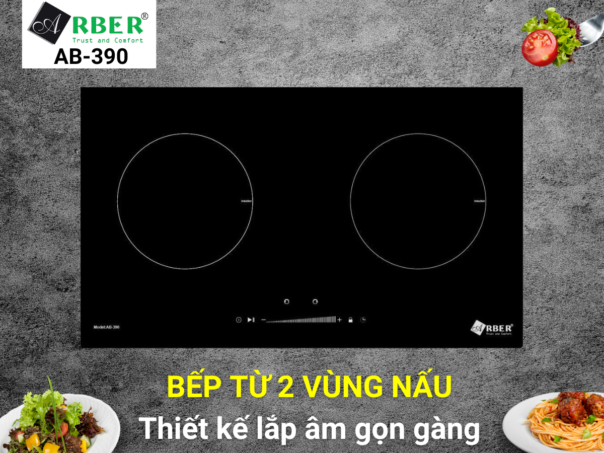 Bếp từ 2 vùng nấu Arber AB-390