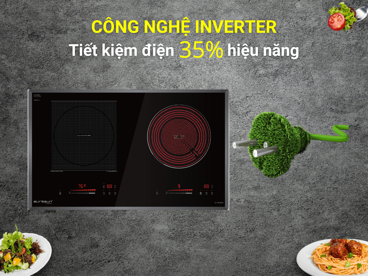 Bếp điện từ 2 vùng nấu Eurosun EU-TE728PRO