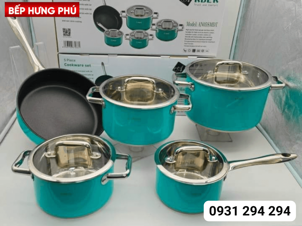 Bộ nồi inox Arber AN05SMDT