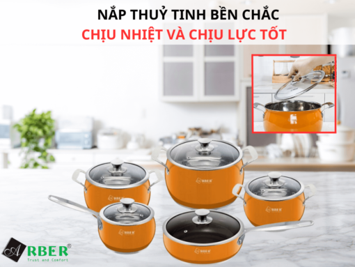 Bộ nồi inox Arber AN06SMC