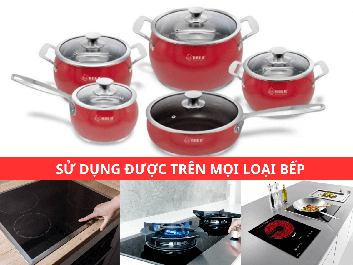 Sử dụng được trên mọi loại bếp