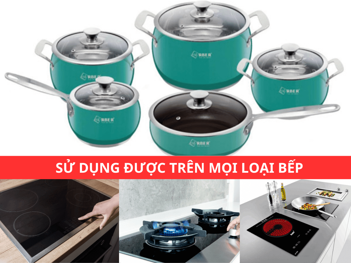Sử dụng được trên mọi loại bếp