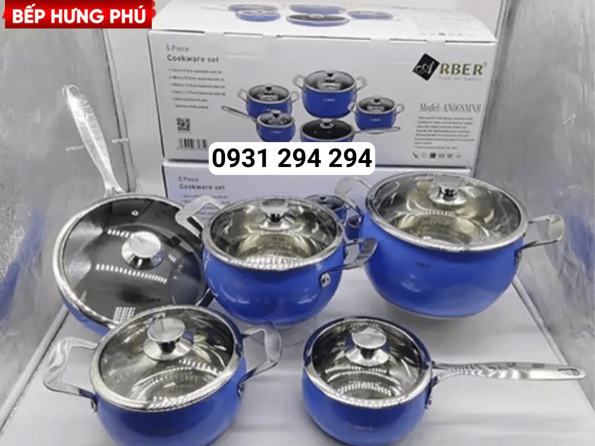 bộ nồi inox Arber AN06SMNB