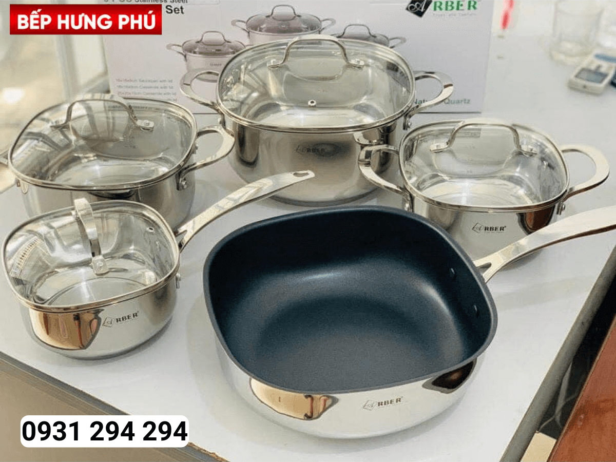 bộ nồi inox Arber Natural