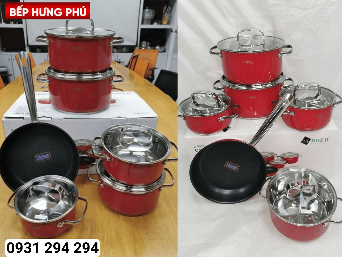 bộ nồi inox Arber Rarber Cardinal