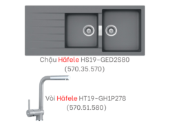 Combo chậu vòi Hafele-G8