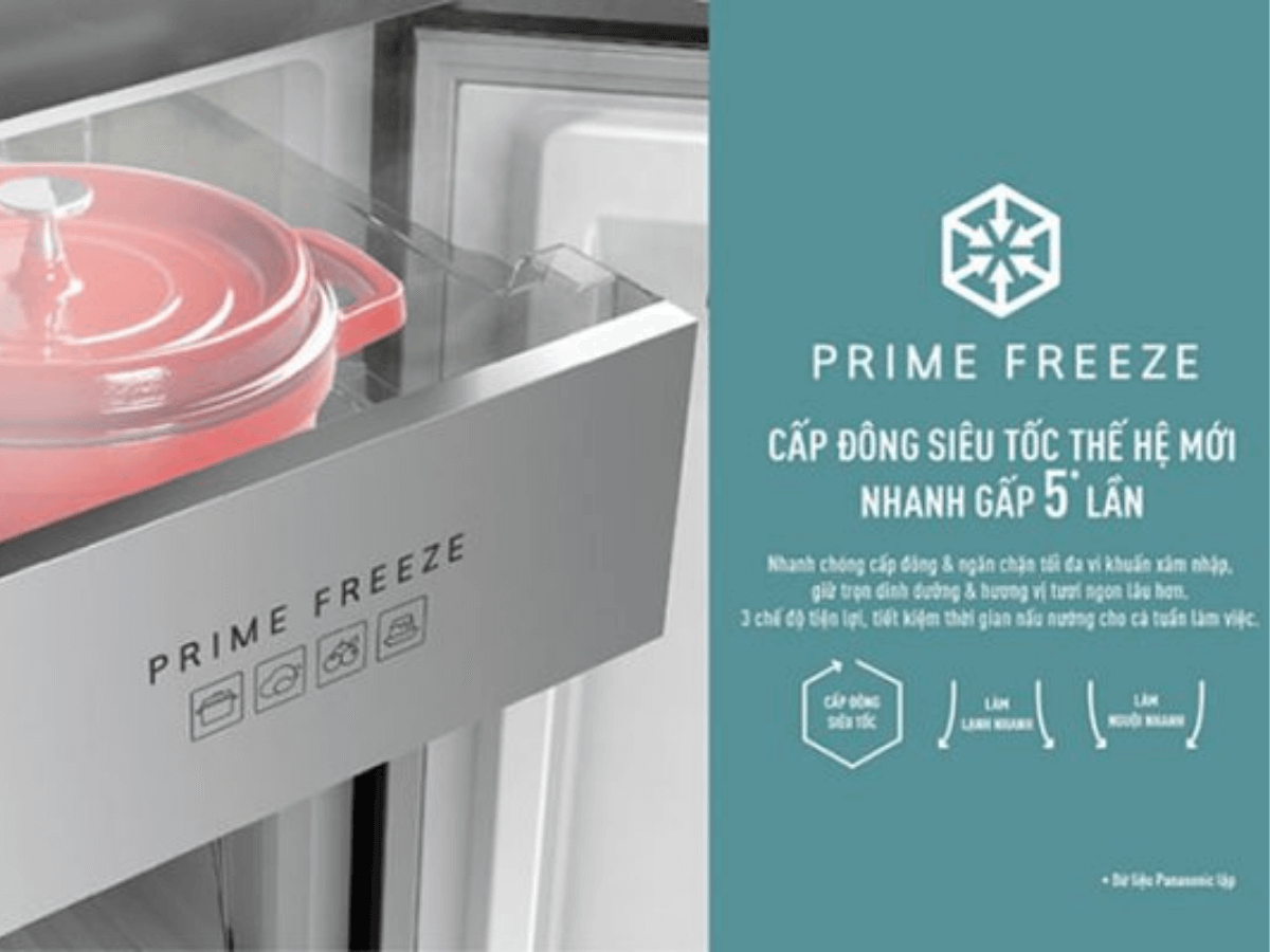 Ngăn cấp đông mềm Prime Fresh giữ thực phẩm tươi ngon đến 7 ngày