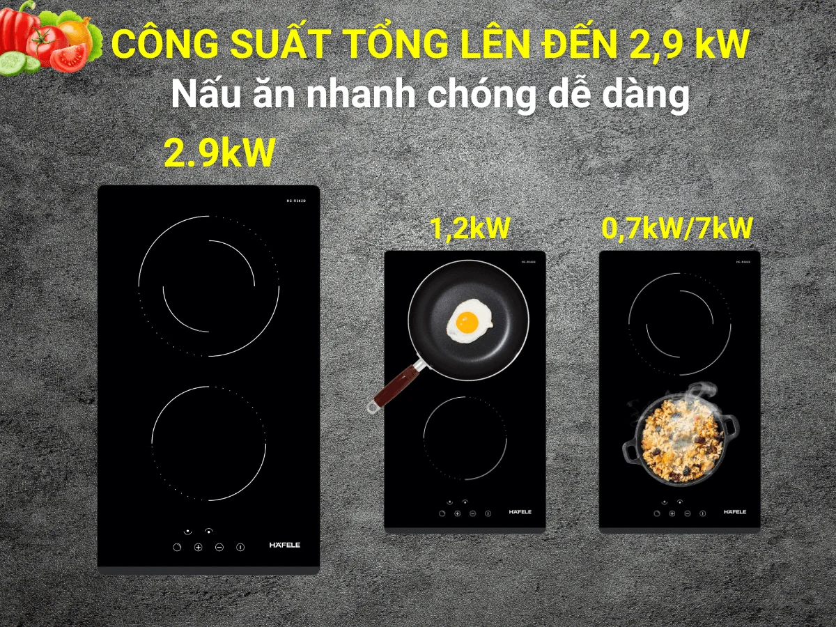 Bếp điện Domino Hafele HC-R302D (536.61.670)