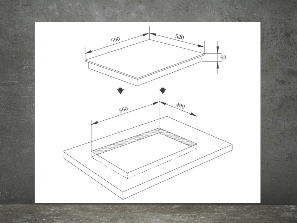 Bếp từ đa vùng nấu Malloca Mi 594 Linear